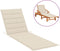 vidaXL - Ligbedkussen - 200x70x3 - cm - oxford - stof - crèmekleurig