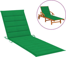 vidaXL - Ligbedkussen - 200x70x3 - cm - oxford - stof - groen