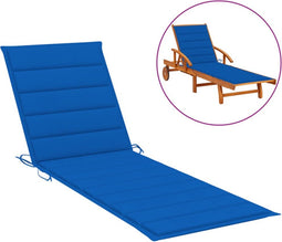 vidaXL - Ligbedkussen - 200x70x3 - cm - oxford - stof - koningsblauw