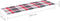 vidaXL - Ligbedkussen - 200x70x3 - cm - oxford - stof - ruitpatroon - rood