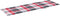 vidaXL - Ligbedkussen - 200x70x3 - cm - oxford - stof - ruitpatroon - rood
