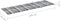 vidaXL - Ligbedkussen - 200x70x3 - cm - oxford - stof - ruitpatroon - grijs