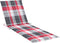vidaXL - Ligbedkussen - 200x70x3 - cm - oxford - stof - ruitpatroon - rood