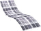 vidaXL - Ligbedkussen - 200x70x3 - cm - oxford - stof - ruitpatroon - grijs