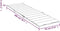 vidaXL - Ligbedkussen - 200x70x3 - cm - oxford - stof - ruitpatroon - rood
