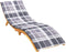 vidaXL - Ligbedkussen - 200x70x3 - cm - oxford - stof - ruitpatroon - grijs