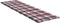 vidaXL - Ligbedkussen - 200x70x3 - cm - oxford - stof - ruitpatroon - rood