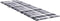 vidaXL - Ligbedkussen - 200x70x3 - cm - oxford - stof - ruitpatroon - grijs