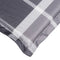 vidaXL - Ligbedkussen - 200x70x3 - cm - oxford - stof - ruitpatroon - grijs