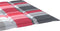 vidaXL - Ligbedkussen - 200x70x3 - cm - oxford - stof - ruitpatroon - rood