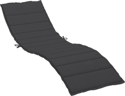 vidaXL - Ligbedkussen - 200x70x3 - cm - oxford - stof - zwart