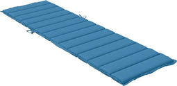 vidaXL - Ligbedkussen - 200x70x4 - cm - stof - gemêleerd - blauw