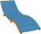 vidaXL - Ligbedkussen - 200x70x4 - cm - stof - gemêleerd - blauw