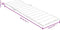 vidaXL - Ligbedkussen - 200x70x4 - cm - stof - gemêleerd - blauw
