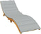 vidaXL - Ligbedkussen - 200x70x4 - cm - stof - gemêleerd - lichtgrijs