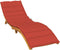 vidaXL - Ligbedkussen - 200x70x4 - cm - stof - gemêleerd - rood
