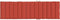 vidaXL - Ligbedkussen - 200x70x4 - cm - stof - gemêleerd - rood