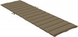 vidaXL - Ligbedkussen - 200x70x4 - cm - stof - gemêleerd - taupe