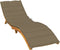 vidaXL - Ligbedkussen - 200x70x4 - cm - stof - gemêleerd - taupe