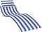vidaXL - Ligbedkussen - gestreept - oxford - stof - blauw - en - wit