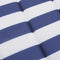 vidaXL - Ligbedkussen - gestreept - oxford - stof - blauw - en - wit