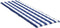 vidaXL - Ligbedkussen - gestreept - oxford - stof - blauw - en - wit