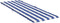 vidaXL - Ligbedkussen - gestreept - oxford - stof - blauw - en - wit