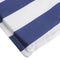 vidaXL - Ligbedkussen - gestreept - oxford - stof - blauw - en - wit