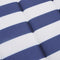 vidaXL - Ligbedkussen - gestreept - oxford - stof - blauw - en - wit