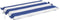 vidaXL - Ligbedkussen - gestreept - oxford - stof - blauw - en - wit