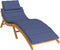 vidaXL - Ligbedkussen - oxford - stof - marineblauw