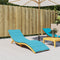 vidaXL - Ligbedkussen - oxford - stof - turquoise