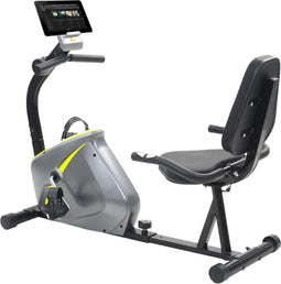 vidaXL - Ligfiets - hometrainer - magnetisch - met - hartslagmeter