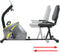 vidaXL - Ligfiets - hometrainer - magnetisch - met - hartslagmeter