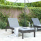 vidaXL - Ligstoel - 199,5x60x74 - cm - massief - grenenhout - grijs