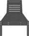 vidaXL - Ligstoel - 199,5x60x74 - cm - massief - grenenhout - grijs