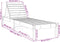 vidaXL - Ligstoel - 199,5x60x74 - cm - massief - grenenhout - grijs