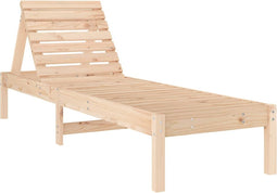 vidaXL - Ligstoel - 199,5x60x74 - cm - massief - grenenhout