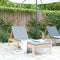 vidaXL - Ligstoel - 199,5x60x74 - cm - massief - grenenhout