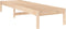 vidaXL - Ligstoel - 199,5x60x74 - cm - massief - grenenhout