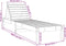 vidaXL - Ligstoel - 199,5x60x74 - cm - massief - grenenhout