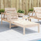 vidaXL - Ligstoel - 199,5x62x55 - cm - massief - grenenhout