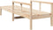 vidaXL - Ligstoel - 199,5x62x55 - cm - massief - grenenhout