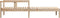 vidaXL - Ligstoel - 199,5x62x55 - cm - massief - grenenhout