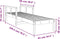 vidaXL - Ligstoel - 199,5x62x55 - cm - massief - grenenhout