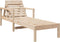 vidaXL - Ligstoel - 199,5x62x55 - cm - massief - grenenhout