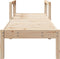 vidaXL - Ligstoel - 199,5x62x55 - cm - massief - grenenhout