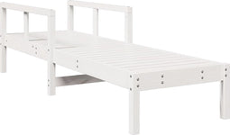vidaXL - Ligstoel - 199,5x62x55 - cm - massief - grenenhout - wit