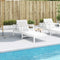 vidaXL - Ligstoel - 199,5x62x55 - cm - massief - grenenhout - wit
