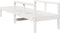 vidaXL - Ligstoel - 199,5x62x55 - cm - massief - grenenhout - wit